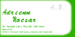 adrienn mocsar business card